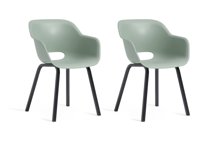 Keter Noa Tuinstoel - 2 stuks - 55x56,5x80cm - Vintage Green