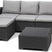 Allibert California Chaise Longue Loungeset - 3-4 personen - Grafiet