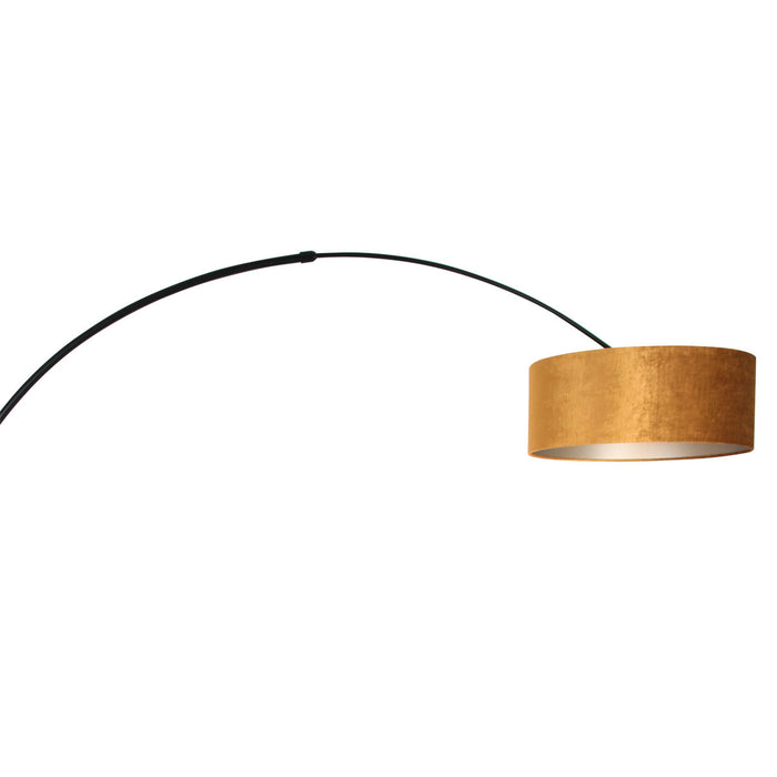 Steinhauer - vloerlamp - Sparkled Light - zwart - metaal velours stof