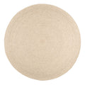by fonQ Dots Wollen Vloerkleed Ø 240 cm  - Beige