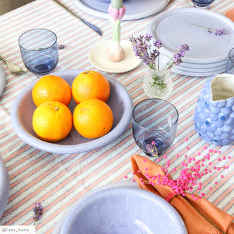 by fonQ Bold Pastaborden Blauw 4 st. - Ø 23 cm