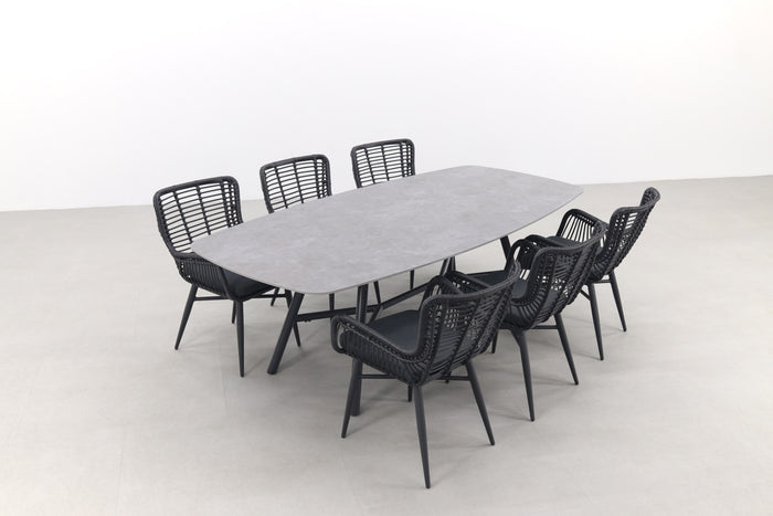 Hartman Jasmine|Benevento 240x110 cm. - Deens ovale tuinset