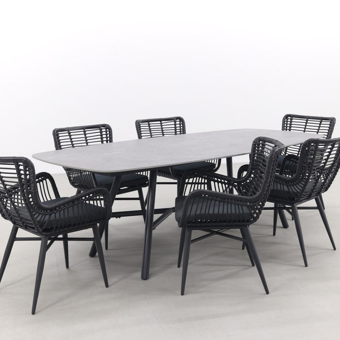 Hartman Jasmine|Benevento 240x110 cm. - Deens ovale tuinset