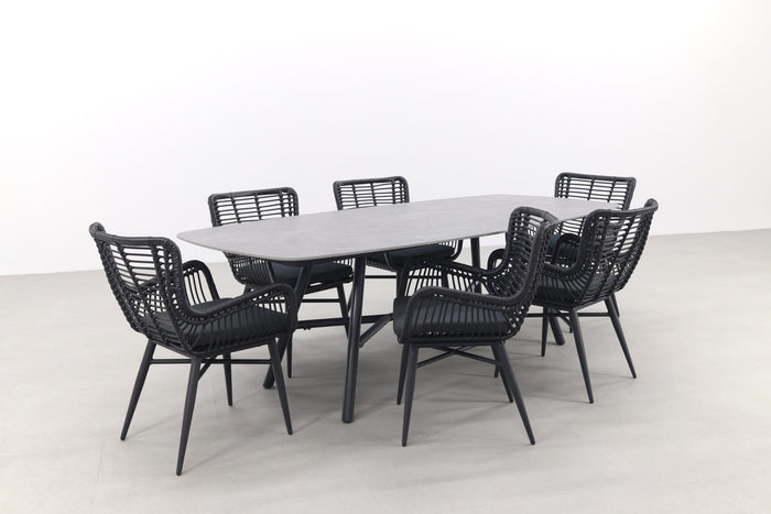 Hartman Jasmine|Benevento 240x110 cm. - Deens ovale tuinset