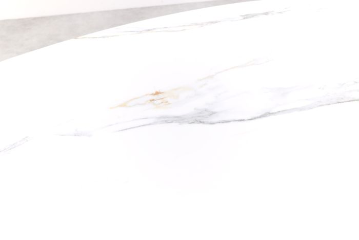 GI Ovale tuinset Scotland marmerlook wit|Jasmine stoel black–7 delig