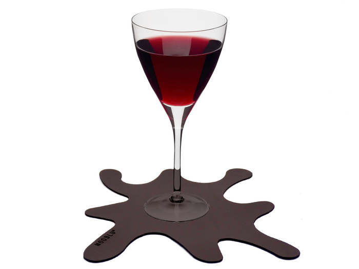 NOOBLU SPLASH onderzetters 15 x 15 cm -  Cognac,  set van 6
