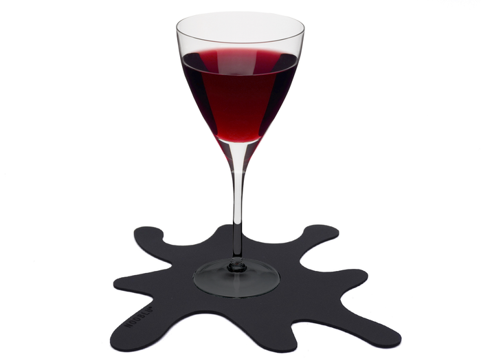 NOOBLU SPLASH onderzetters 15 x 15 cm -  Cognac,  set van 6