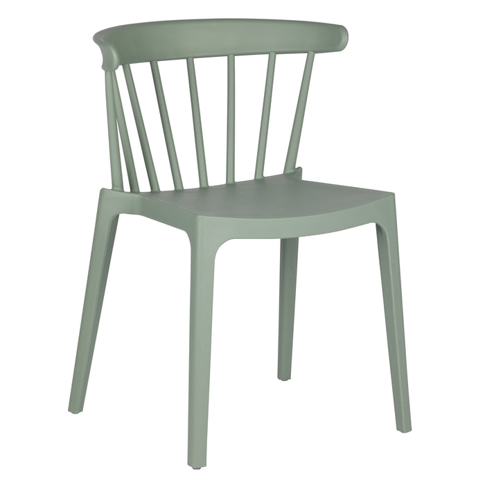 Woood Bliss Spijlenstoel  - Jadegroen