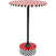 Kare Bijzettafel Domero Checkers Red Ø40cm