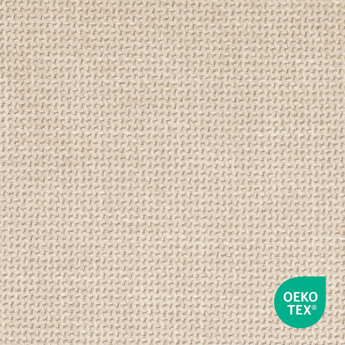 Nolon Nora-Isa Eetkamerstoel Beige - Stof - Wit Onderstel
