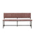 by fonQ Spare Eetkamerbank - B 200 cm - Flamingo