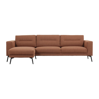 by fonQ Lewis Hoekbank met Chaise Longue Links - Nougat