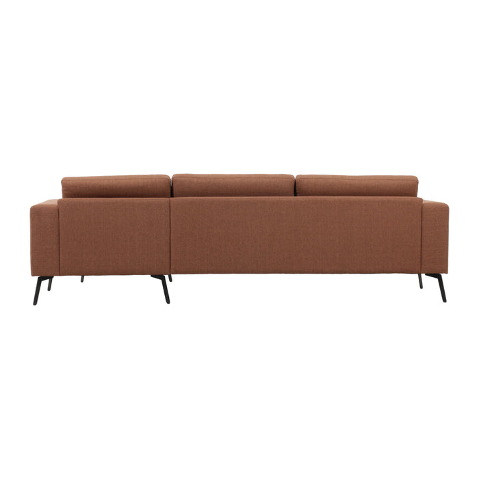 by fonQ Lewis Hoekbank met Chaise Longue Rechts - Nougat