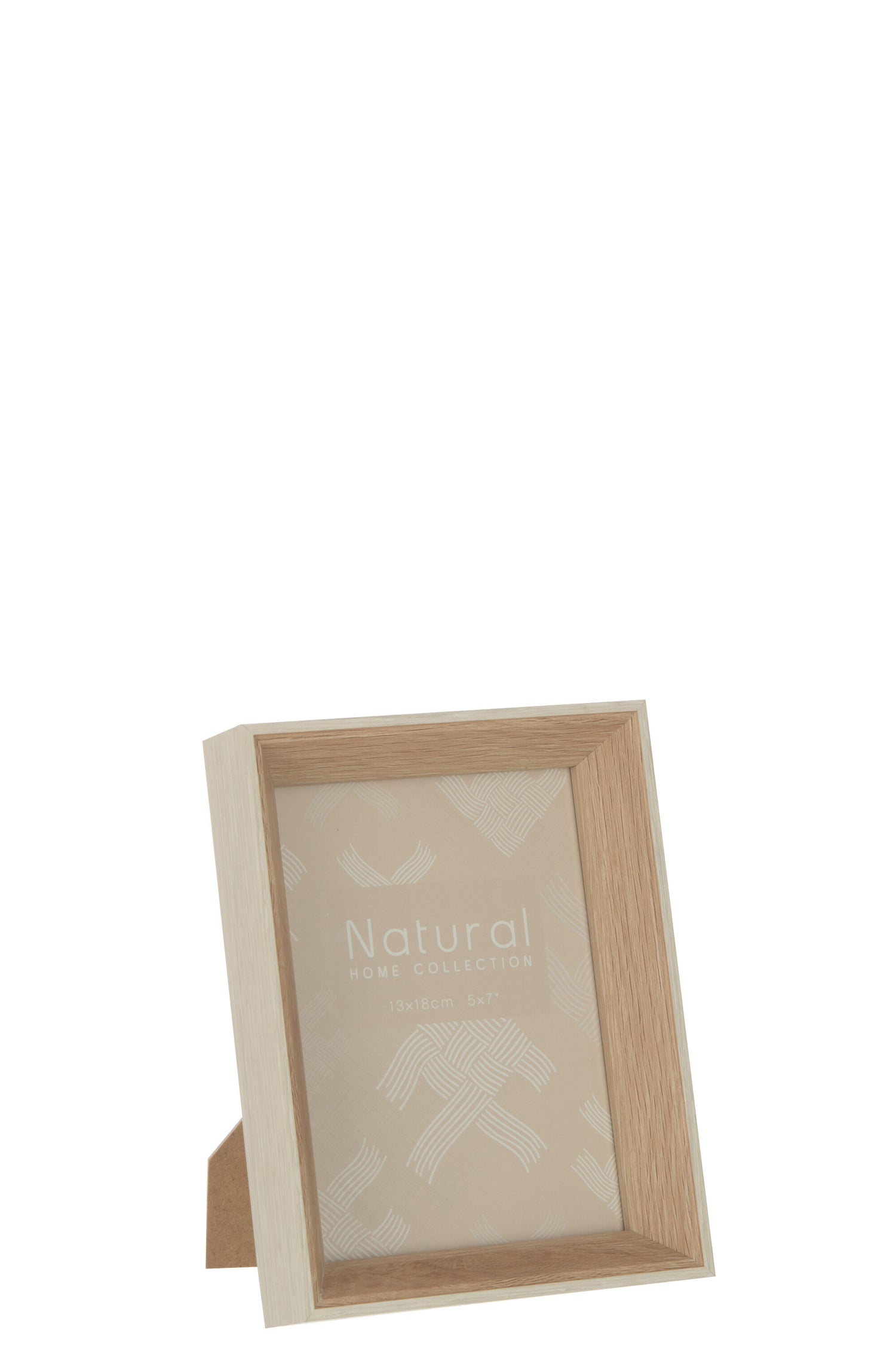 J-Line fotolijst Diepte - hout - creme - medium - 2 stuks