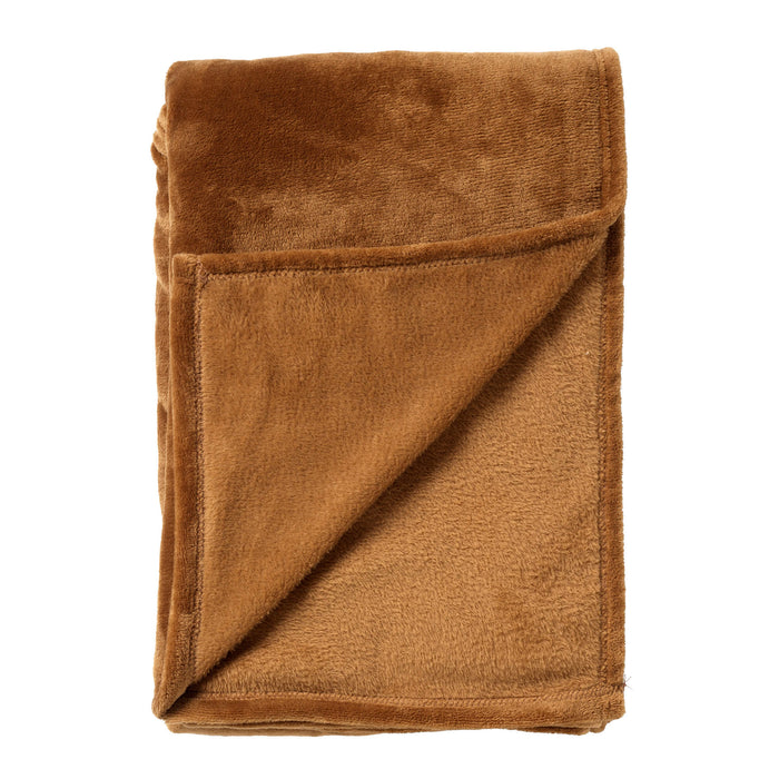 Dutch Decor plaid CHARLIE - 200x220 cm Tobacco Brown