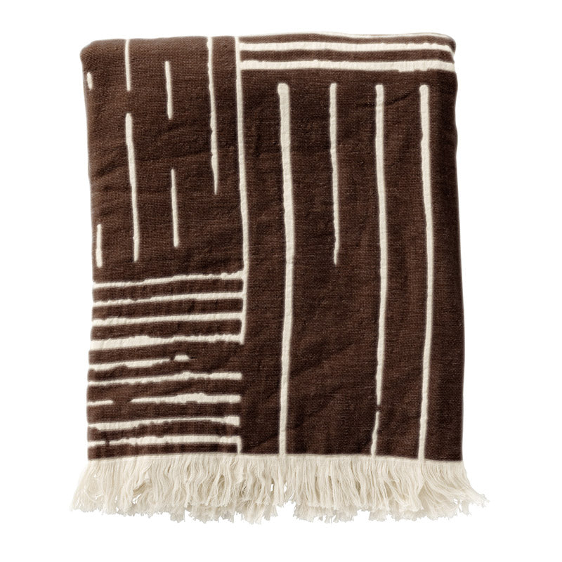 Dutch Decor plaid STEFANO - 140x180 cm Chocolate Martini