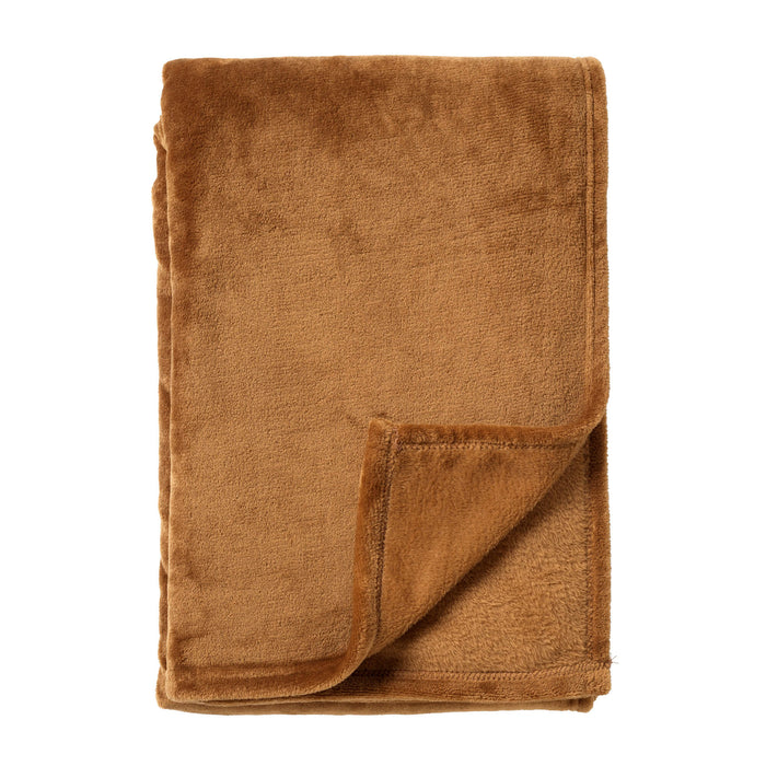 Dutch Decor plaid HARVEY - 150x200 cm Tobacco Brown