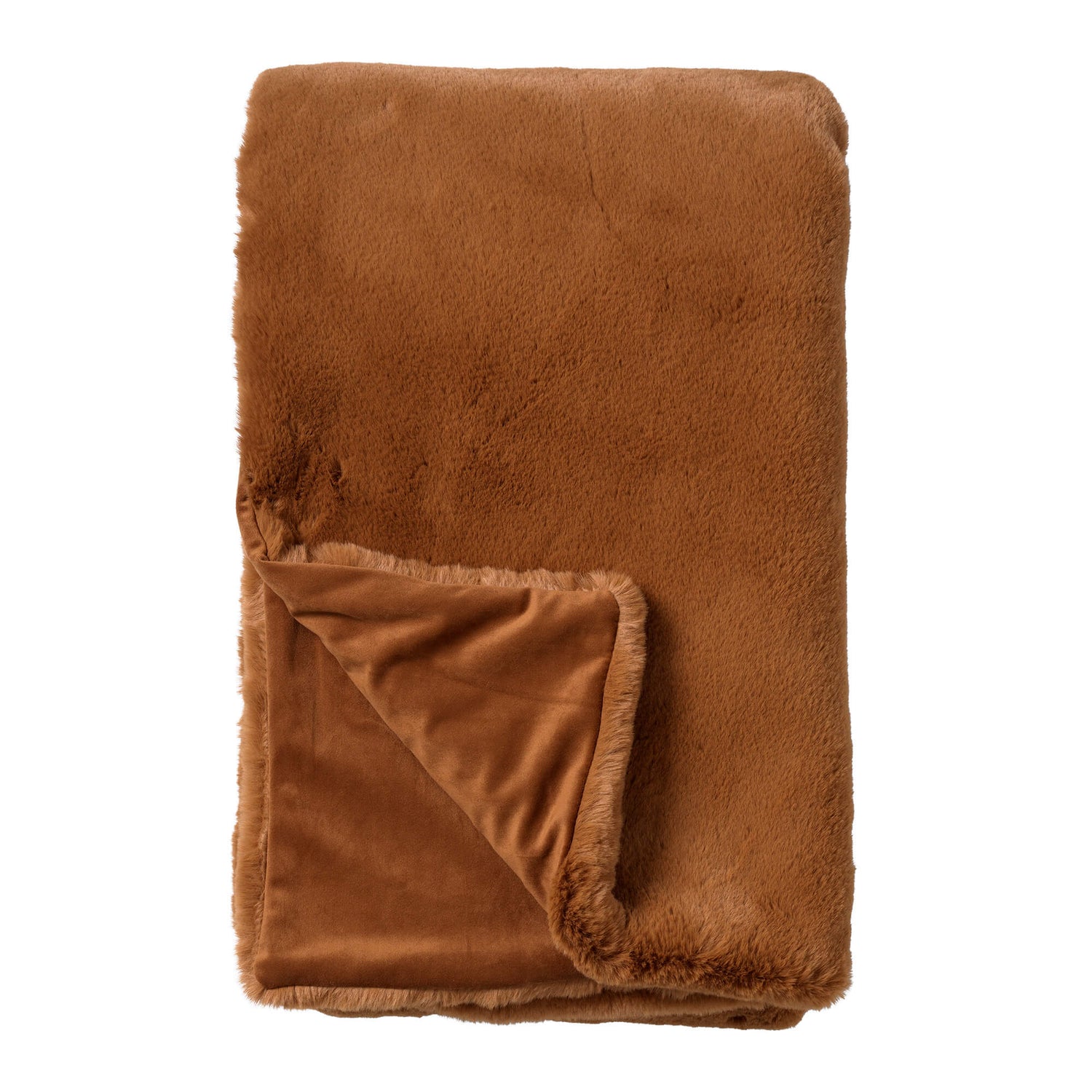 Dutch Decor plaid ZINZI - 140x180 cm Tobacco Brown