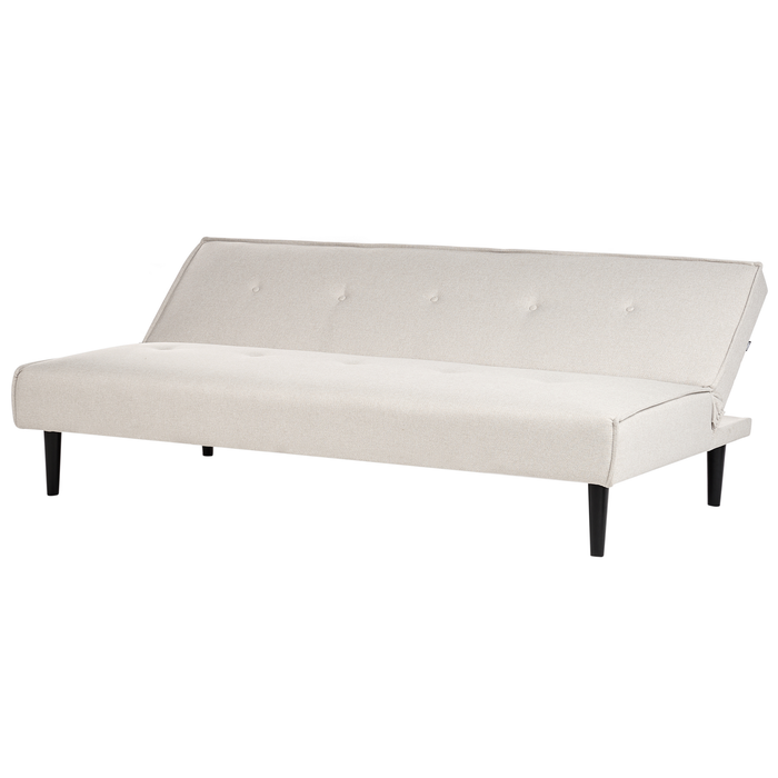 Beliani - VISBY - Slaapbank 3-zits - Lichtbeige - Polyester