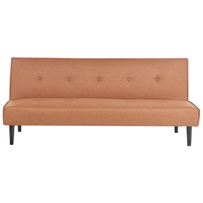 Beliani - VISBY - Slaapbank 3-zits - Goudbruin - Polyester