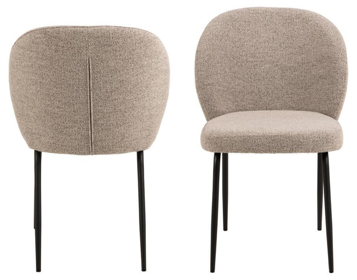 Giga Living - Eetkamerstoel Santiago Beige  - Set van 2