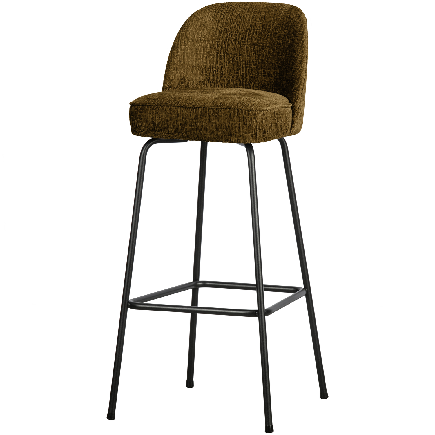 WOOOD Vogue Barkruk H 103 cm - Polyester - Brass