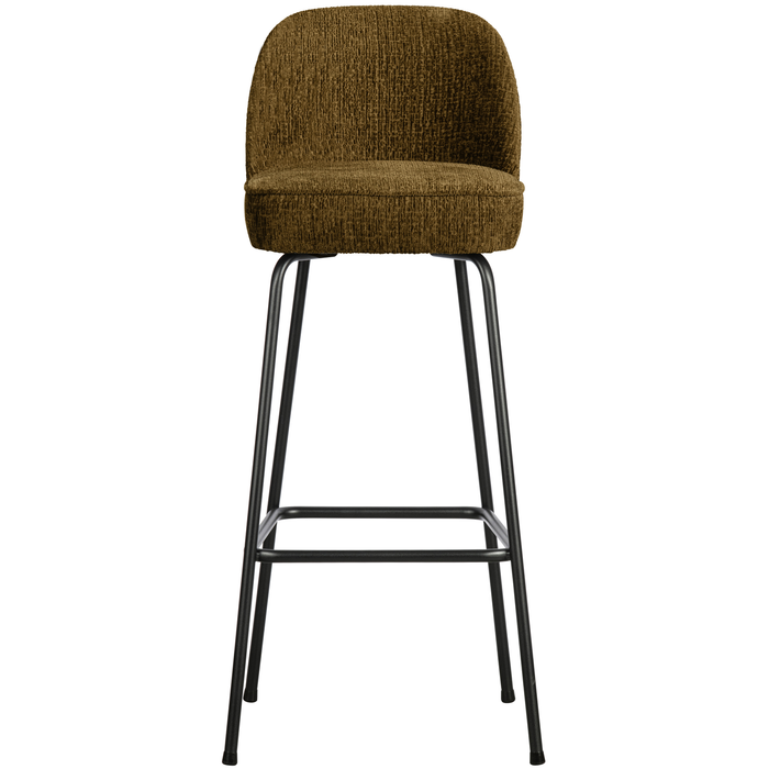 WOOOD Vogue Barkruk H 103 cm - Polyester - Brass