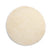 Tapeso Rond hoogpolig vloerkleed shaggy Grand effen - crème - 120 cm