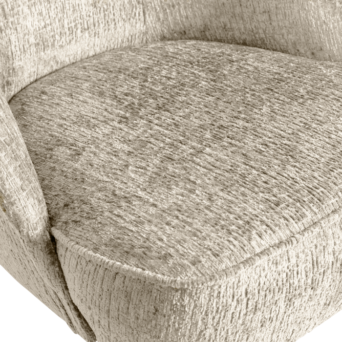 WOOOD Fauteuil Vogue - Structure Velvet - Wheatfield - 69x57x70