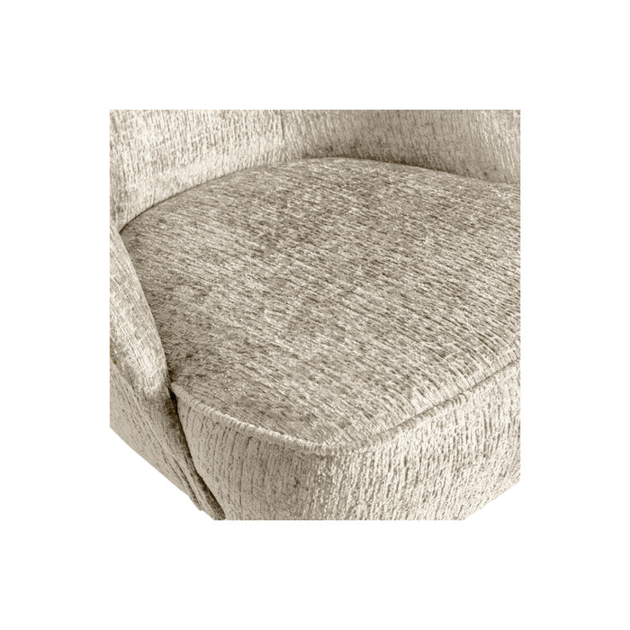WOOOD Fauteuil Vogue - Structure Velvet - Wheatfield - 69x57x70