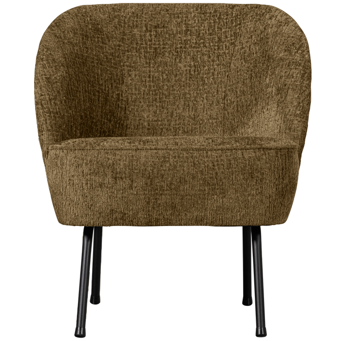 WOOOD Fauteuil Vogue - Structure Velvet - Brass - 69x57x70