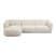 by fonQ Soft Hoekbank met Chaise Longue Links - Bouclé - Crème