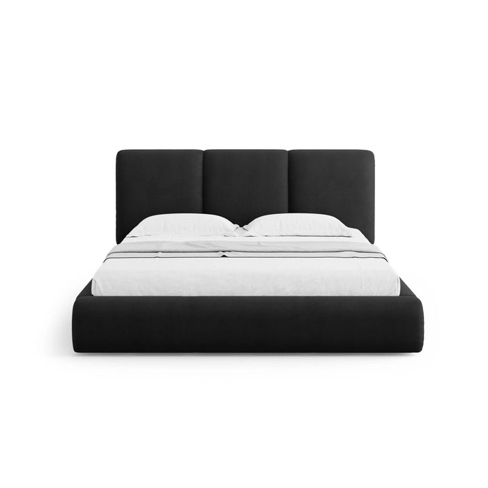 Windsor & Co Horizon Bedframe met Opbergvak - 160 x 200 cm - Chenille - Flessengroen