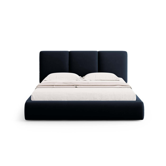 Windsor & Co Horizon Bedframe met Opbergvak - 180 x 200 cm - Fluweel - Donkerblauw