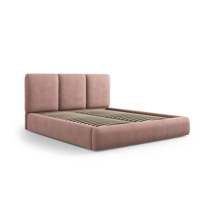 Windsor & Co Horizon Bedframe met Opbergvak - 160 x 200 cm - Chenille - Roze