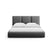 Windsor & Co Horizon Bedframe met Opbergvak - 200 x 200 cm - Fluweel - Grijs