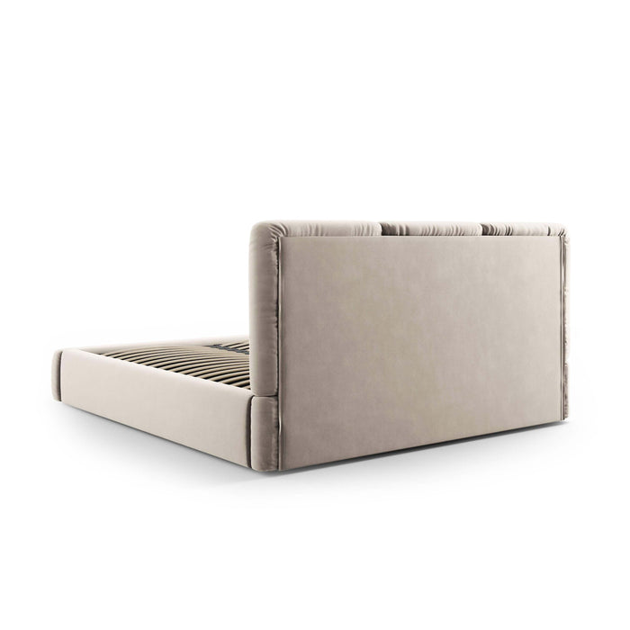 Windsor & Co Horizon Bedframe met Opbergvak - 140 x 200 cm - Fluweel - Crème