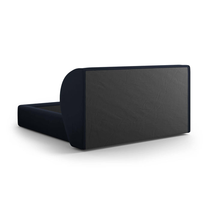 Micadoni Bedframe Miley met Opbergruimte - 140 x 200 cm - Fluweel - Donkerblauw