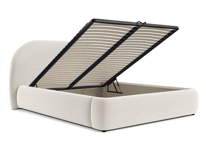 NADUVI Collection Philipa Bedframe - 180 x 200 cm - Fluweel - Crème