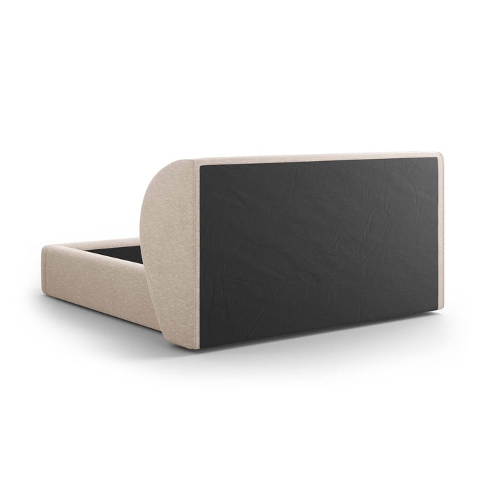 Micadoni Bedframe Miley met Opbergruimte - 140 x 200 cm - Chenille - Beige