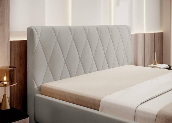 NADUVI Collection Ticaro Bedframe - 160 x 200 cm - Crème