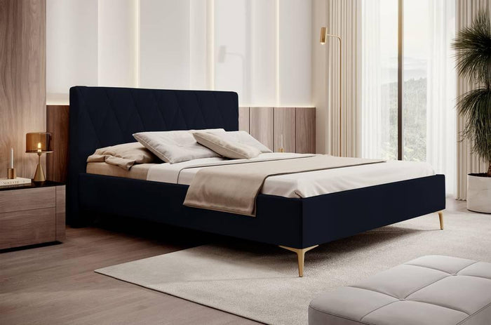 NADUVI Collection Ticaro Bedframe - 160 x 200 cm - Marineblauw
