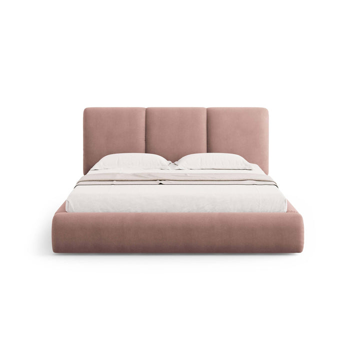 Windsor & Co Horizon Bedframe met Opbergvak - 140 x 200 cm - Chenille - Roze