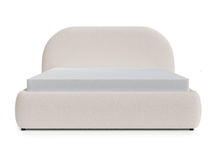 NADUVI Collection Philipa Bedframe - 140 x 200 cm - Bouclé - Lichtbeige
