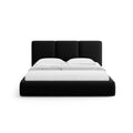 Windsor & Co Horizon Bedframe met Opbergvak - 200 x 200 cm - Fluweel - Zwart