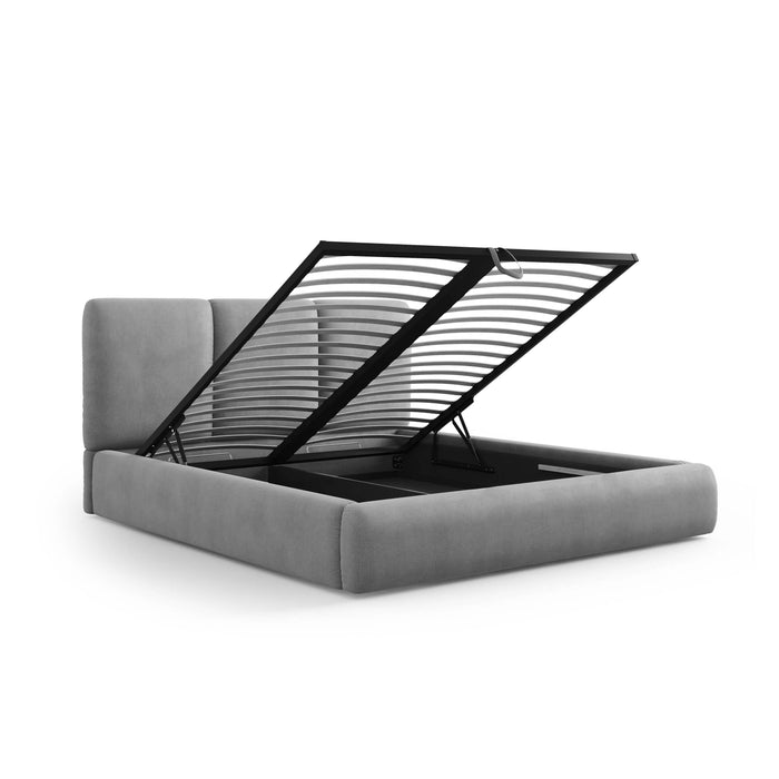 Windsor & Co Horizon Bedframe met Opbergvak - 200 x 200 cm - Chenille - Roze
