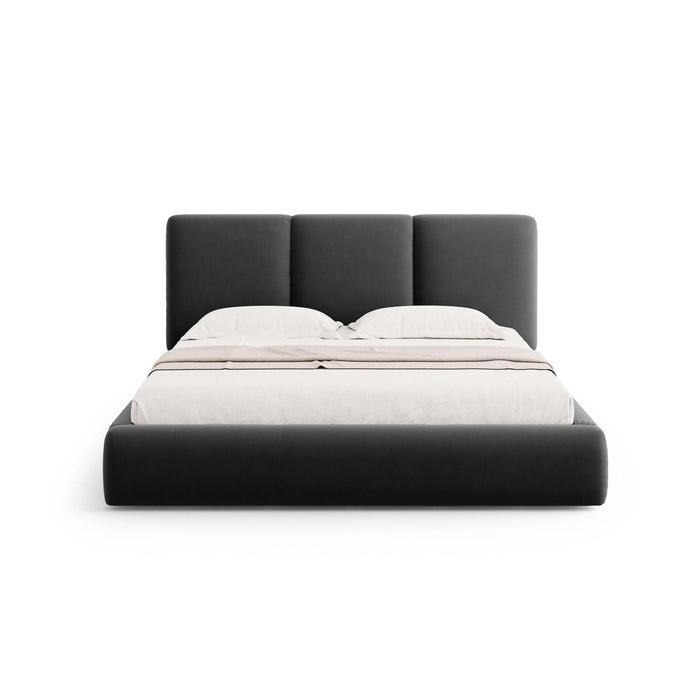 Windsor & Co Horizon Bedframe met Opbergvak - 140 x 200 cm - Fluweel - Donkergrijs