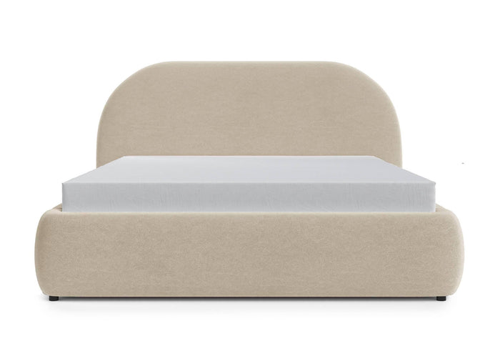 NADUVI Collection Philipa Bedframe - 160 x 200 cm - Fluweel - Lichtbeige