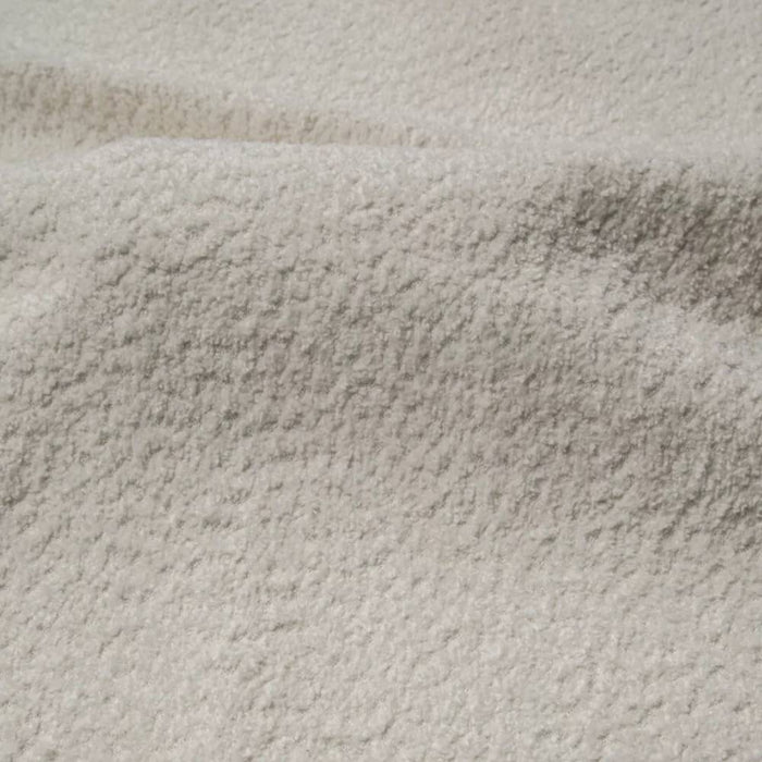 4-zits slaapbank in walnoten kast met crème bouclette stof