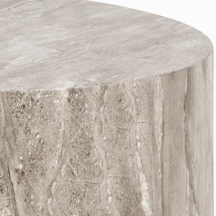 by fonQ Dice Bijzettafel Set van 2 - Rond - Grijs